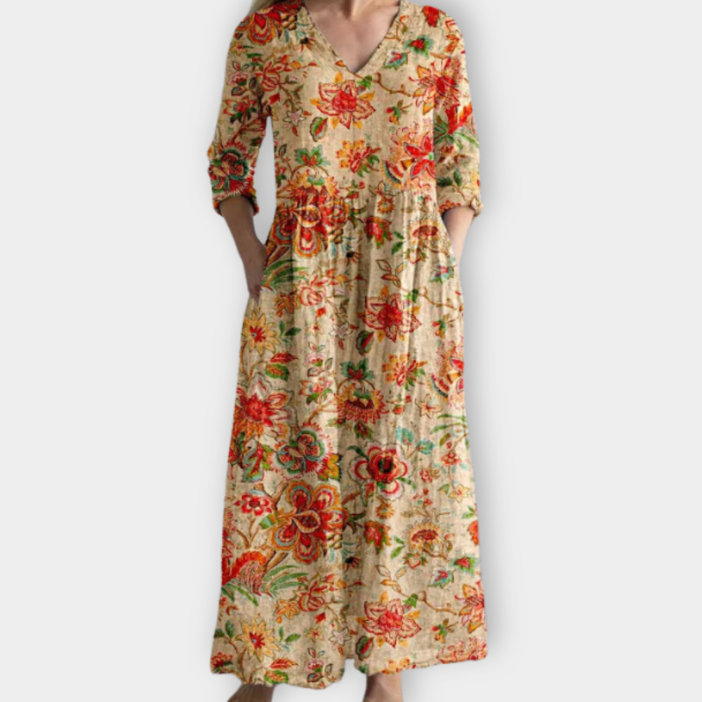 Edelinde | Boho Maxi Dress Made from Soft Premium Fabric