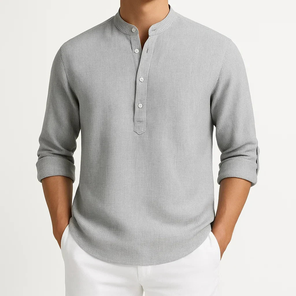 GUNTER – MODERN MANDARIN COLLAR SHIRT