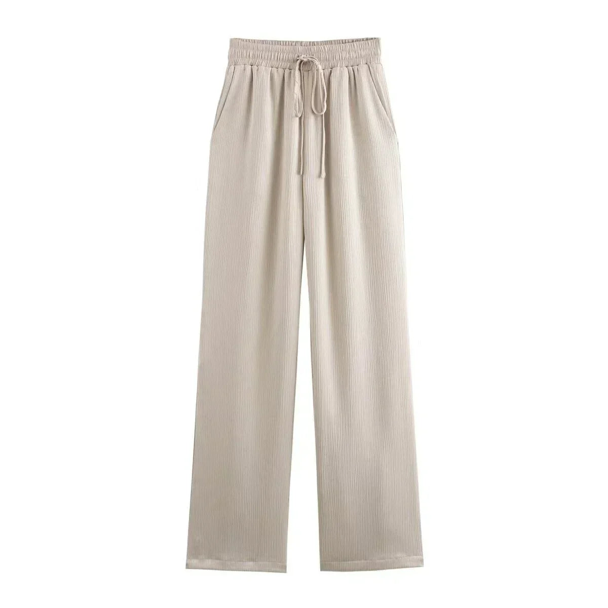 JOAN - CHIC WRINKLE EFFECT STRAIGHT TROUSERS