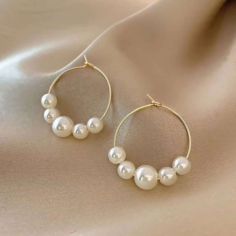 Vintage Irregular Pearl Earrings