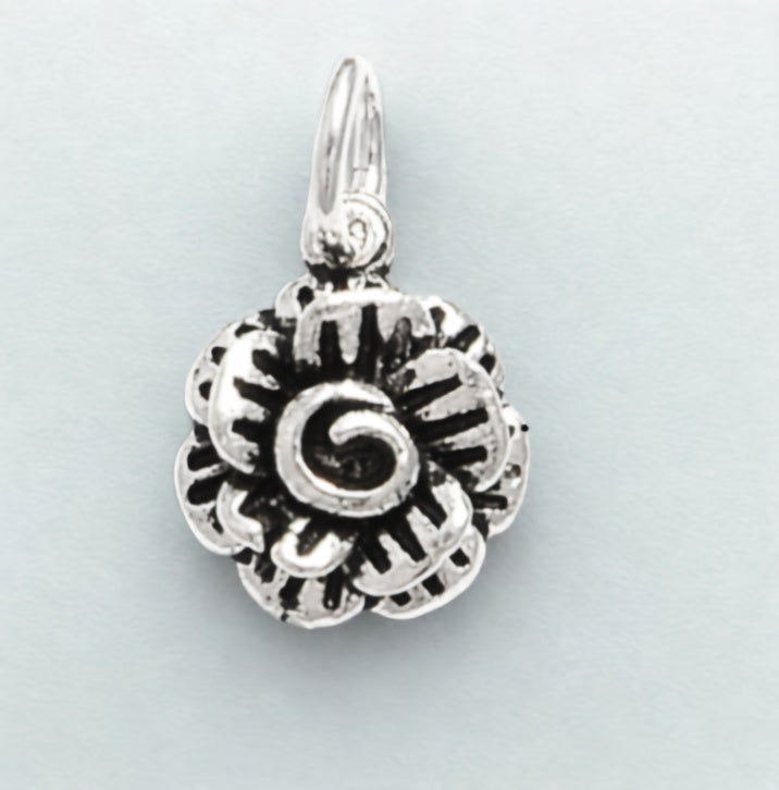 Vintage Silver Flower Earrings
