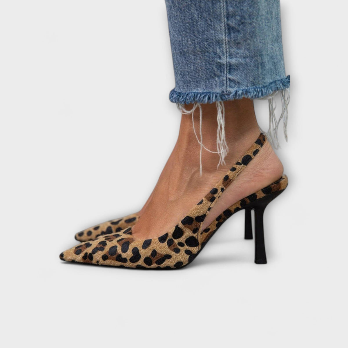 Slingback with Leopard Look