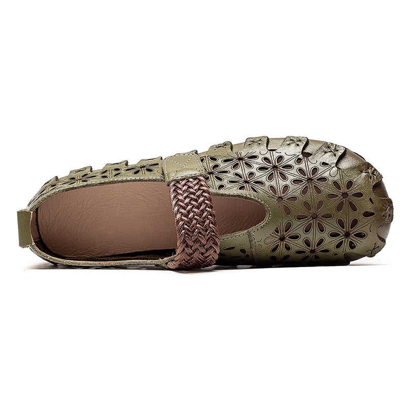 Sienna - Women’s Cow Leather Comfy Flats