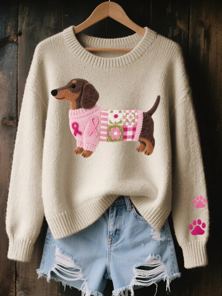 CLAIRE – HEARTWARMING DOG KNIT SWEATER
