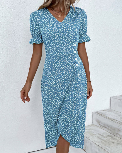 Ellaine™ - Floral Tummy Covering Summer Dress
