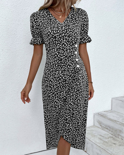 Ellaine™ - Floral Tummy Covering Summer Dress