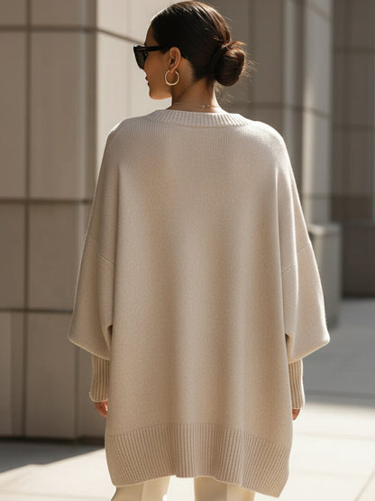 Aster | Oversized Poncho Sweater