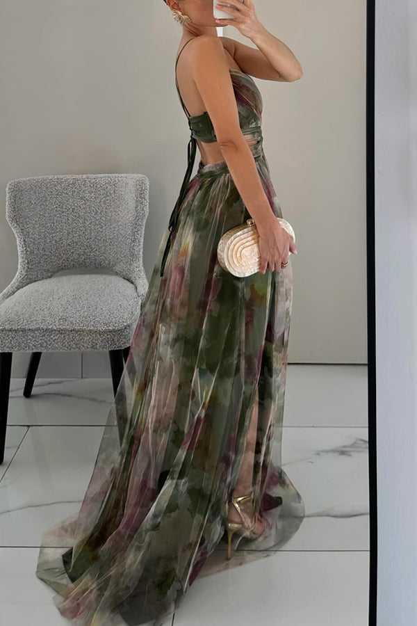 Eva | Long floral dress that enhances