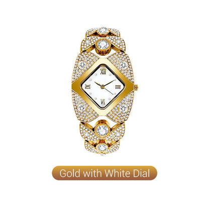Lucelina - Elegant Vintage-Style Stone Watch for Women