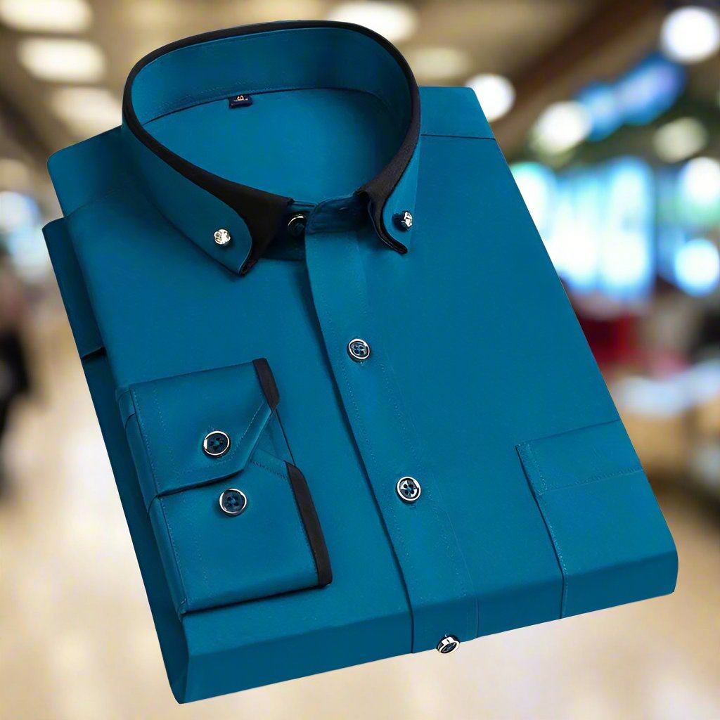 Albert™ | Classic Long-Sleeved Cotton Shirt