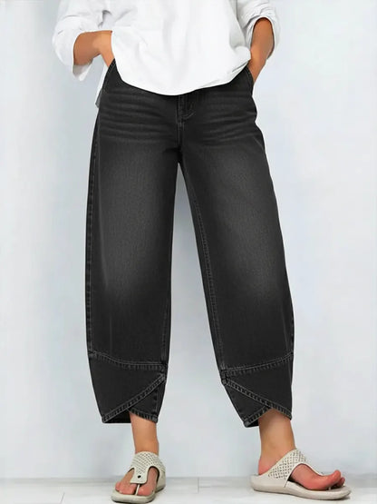 HARPER – MODERN PANTS WITH CROSSHEM DETAIL
