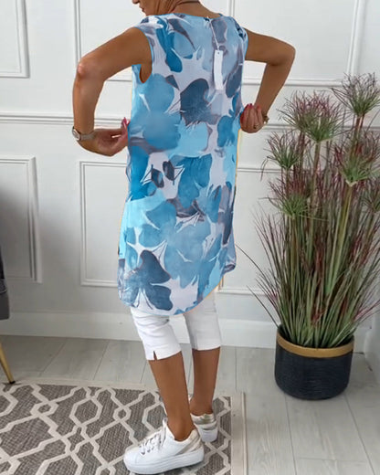 KLARISSA LONG FLOWER BLOUSE