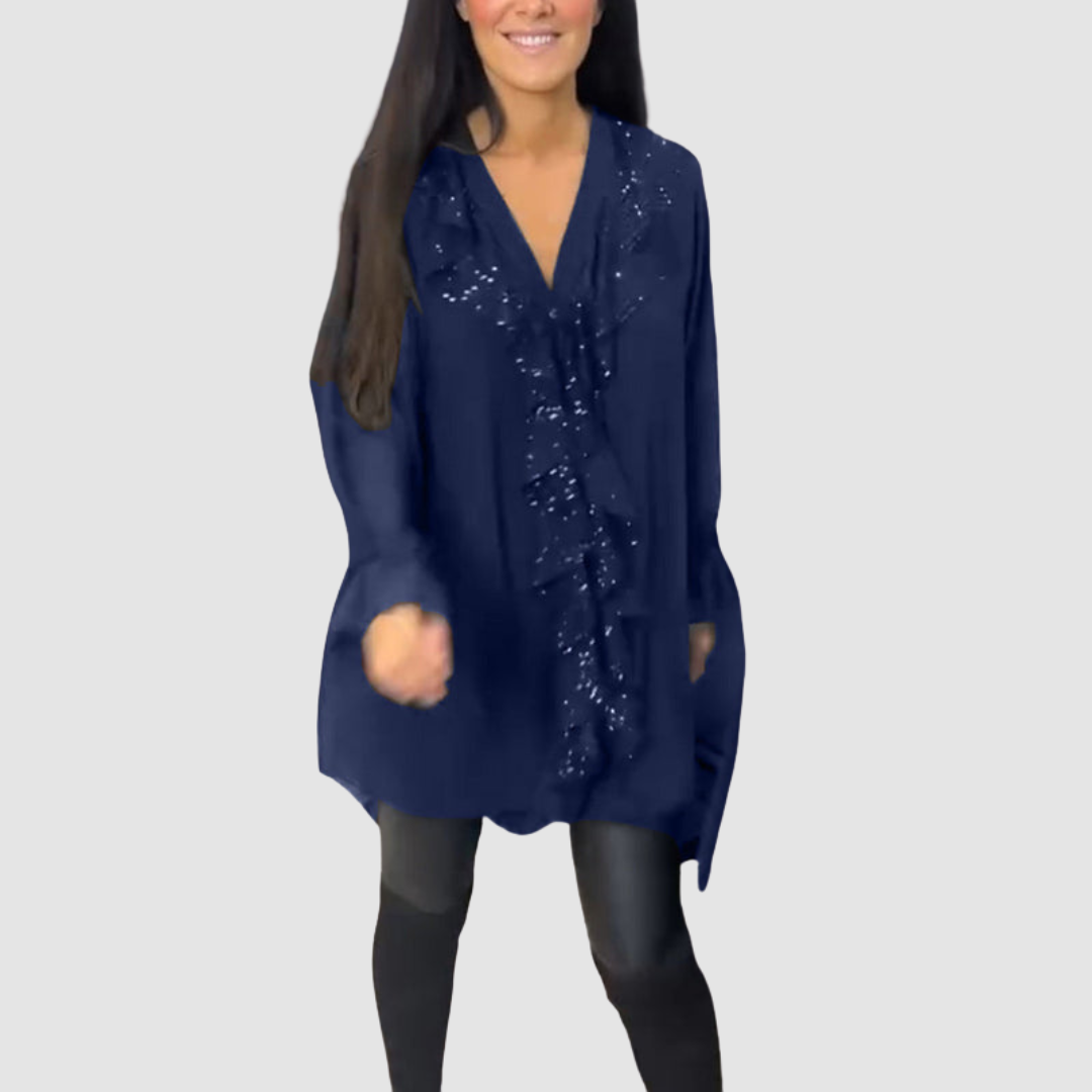 Elain™ Elegant Ruffled Blouse