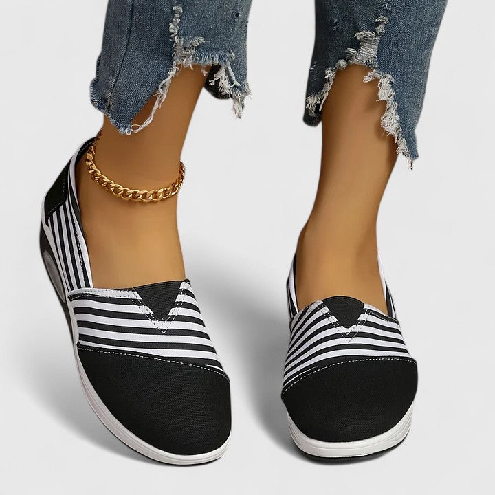 JEAN – STRIPED SLIP-ON SNEAKERS