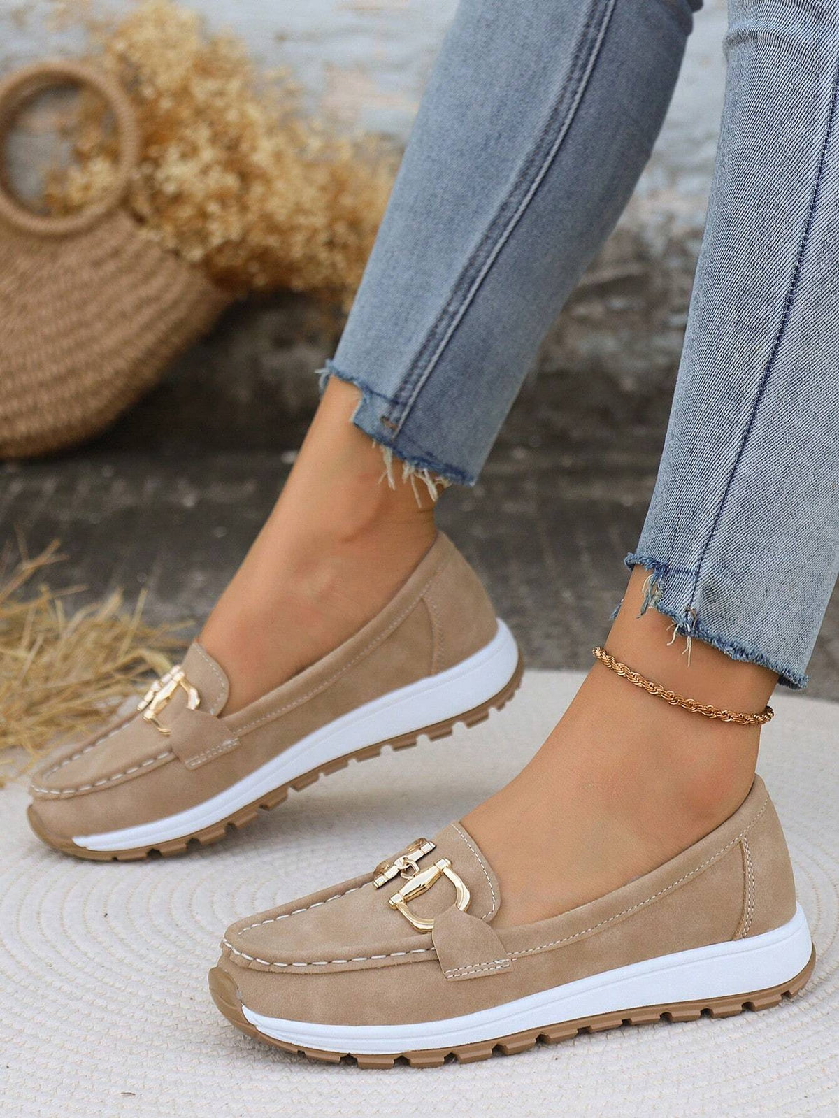 Flat Buckle Loafers