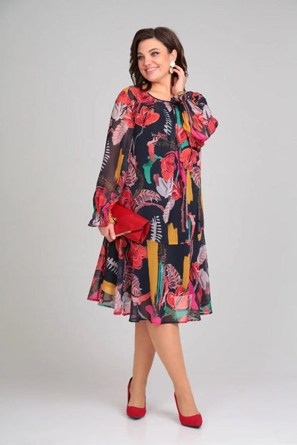 Florinda™ Elegant Floral Dress