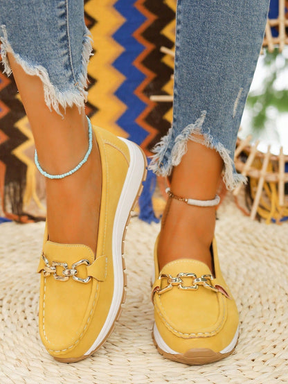 Flat Buckle Loafers
