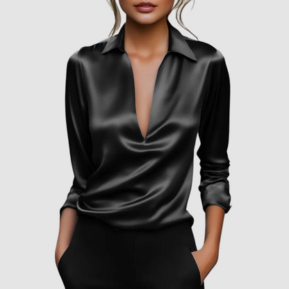 Astrid™ Elegant Satin Blouse