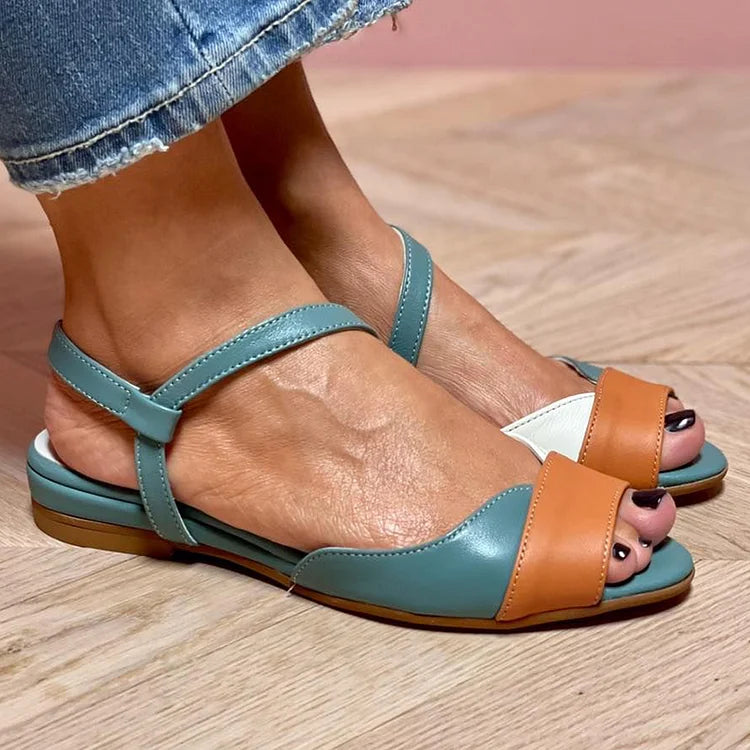 COLOR BLOCK SANDALS