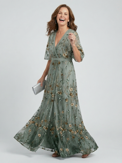 Selora | Maxi Flow Dress with Halter Neck