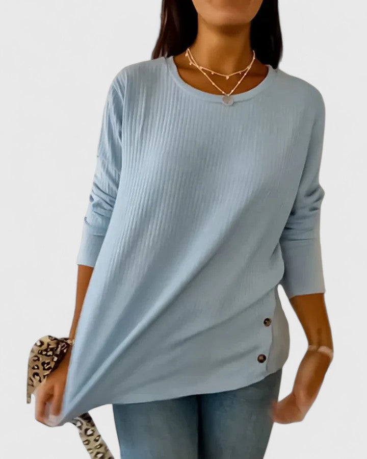 Megan™ | Elegant Crew Top