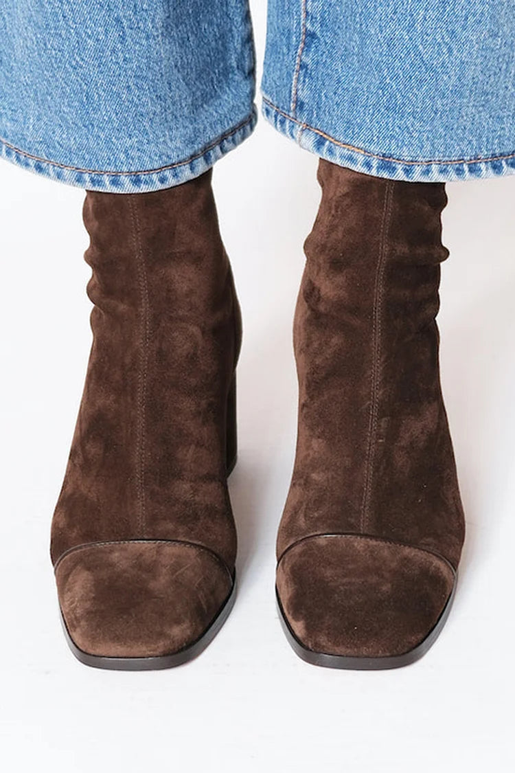 EVELYN – ELEGANT SQUARE-TOE BLOCK HEEL BOOTS