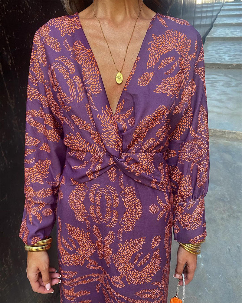 CAMILLE – GOLDEN GLANCE TWIST DRESS