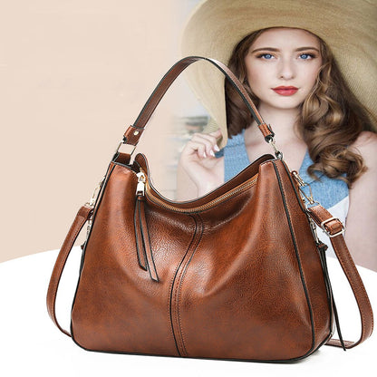 Cecile - Stylish Leather Tote Bag
