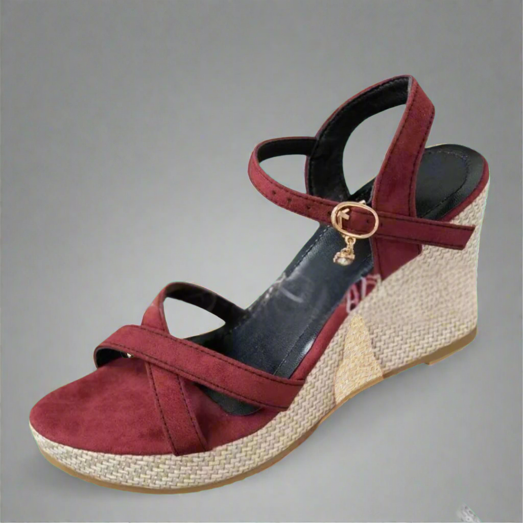 Xeltrud | Comfortable Platform Sandals with Wedge Heel