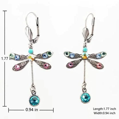 Elegant Dragonfly Design Earrings