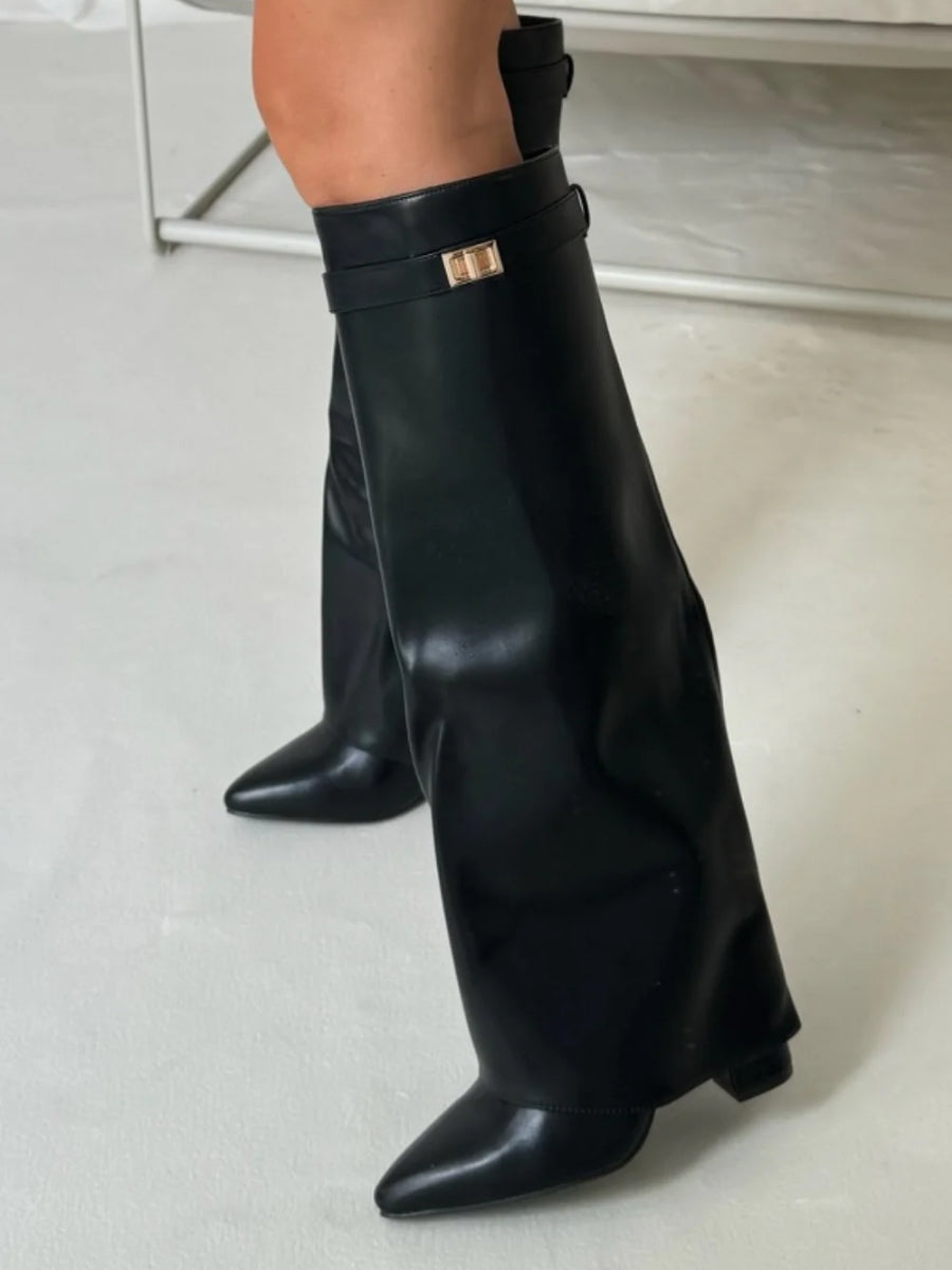 ALINA – CHIC SLOUCHY SUEDE KNEE-HIGH BOOTS