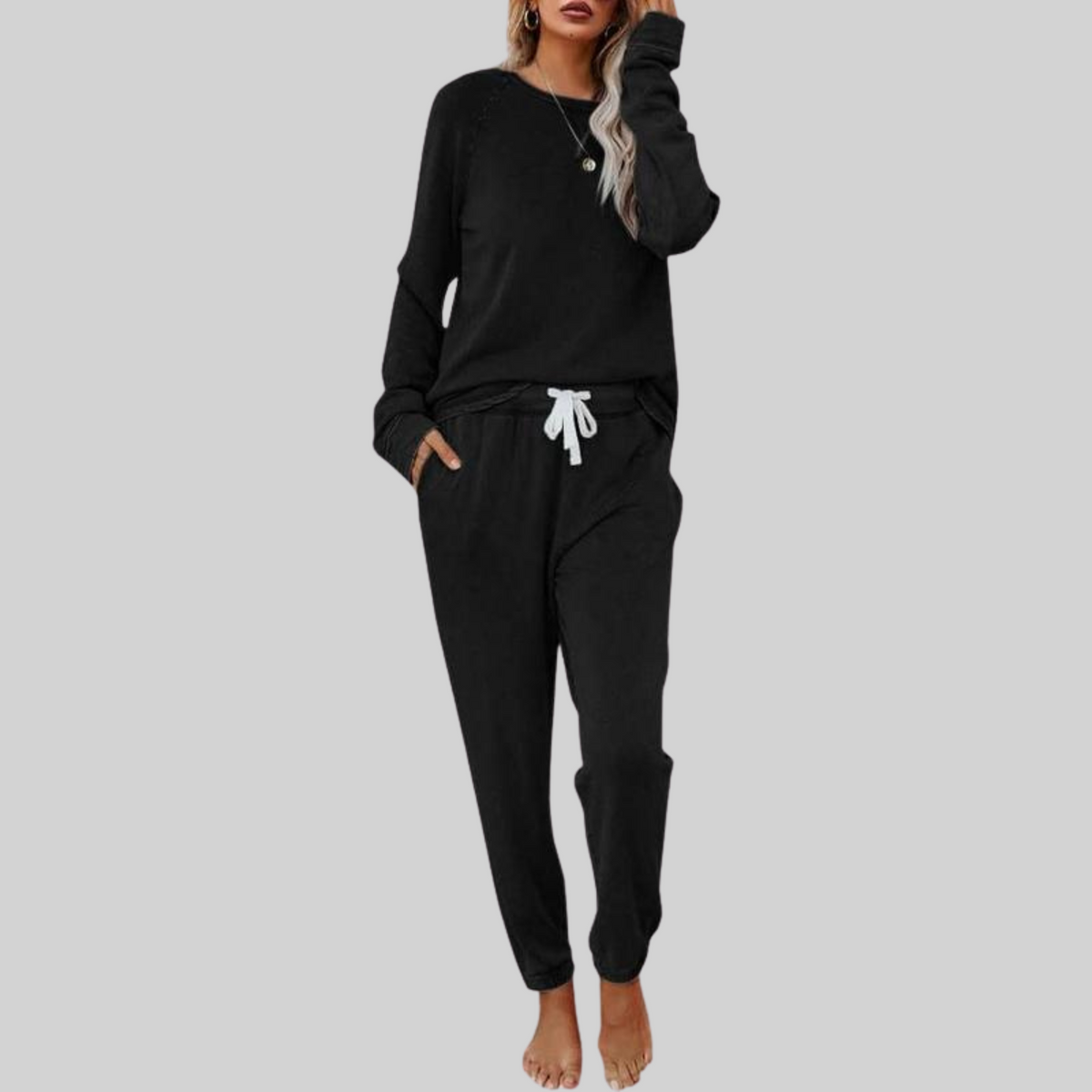 JOCELYN™ - Casual Long Sleeve and Sweatpants Set