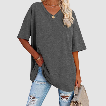 Gabrielle™ Elegant V-neck T-Shirt