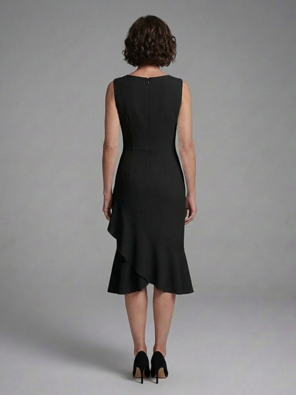 Cosima | Sleeveless Wrap Detail Midi Dress