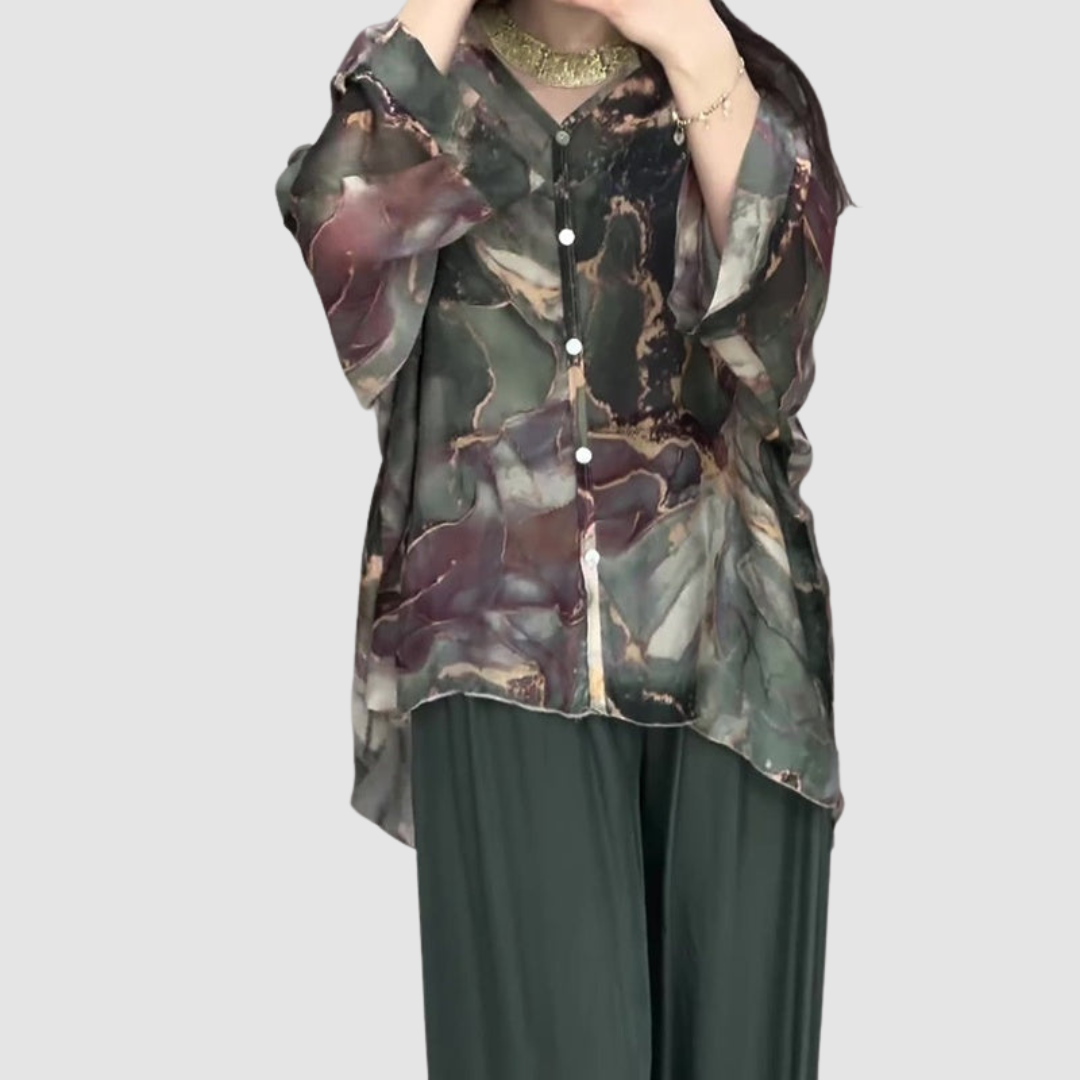 Aurora™ Elegant Printed Two-Piece Set
