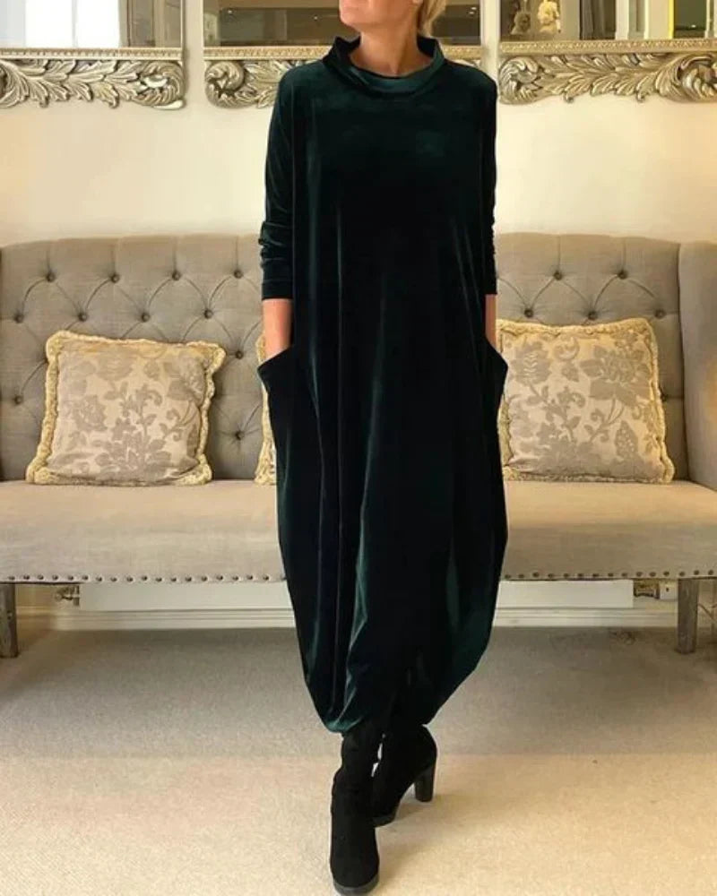 Anika™ Stylish Suede Dress