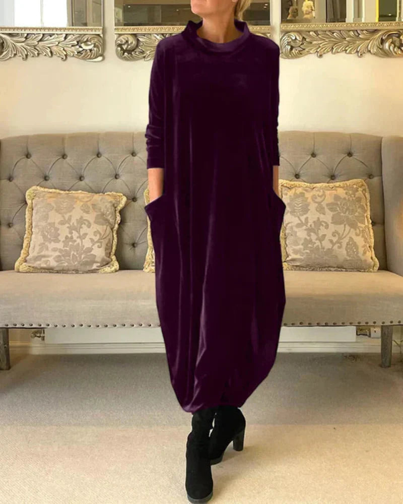 Anika™ Stylish Suede Dress