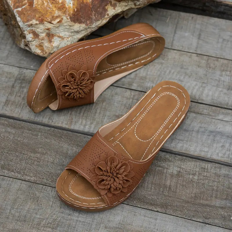 FLORA | Orthopedic Sandals with Floral Design