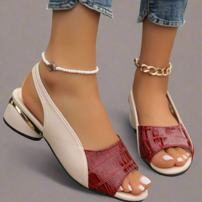 Margund | Comfortable sandals with a stable heel