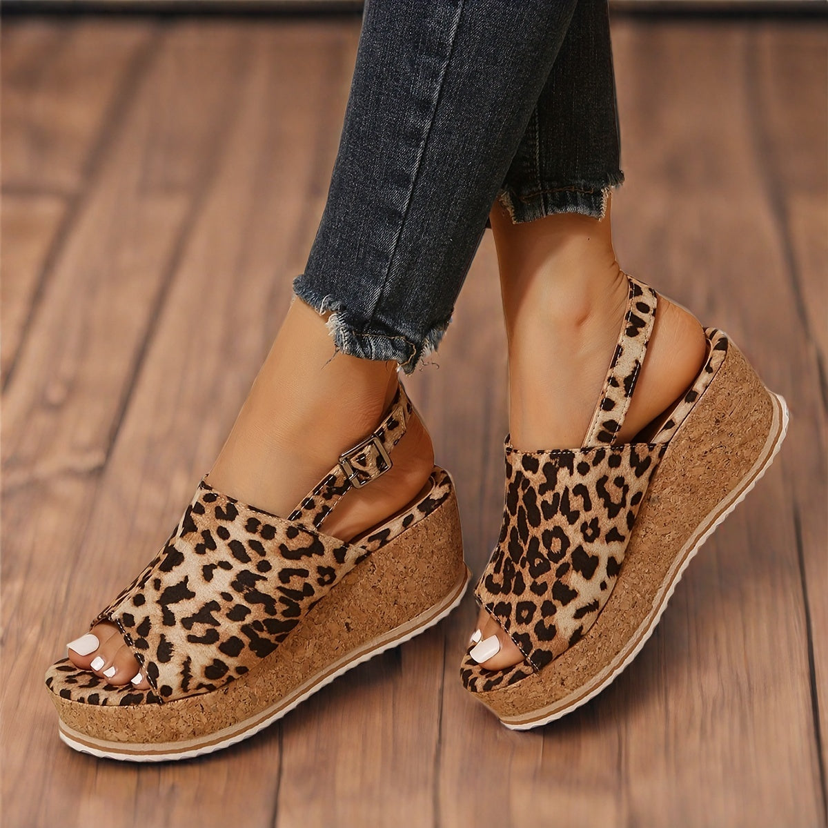 Savanna Slingback Wedge Sandals