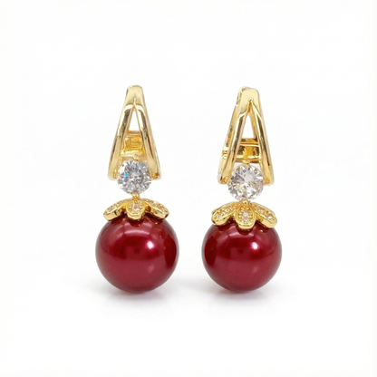 Lumara - Elegant Pearl Drop Earrings