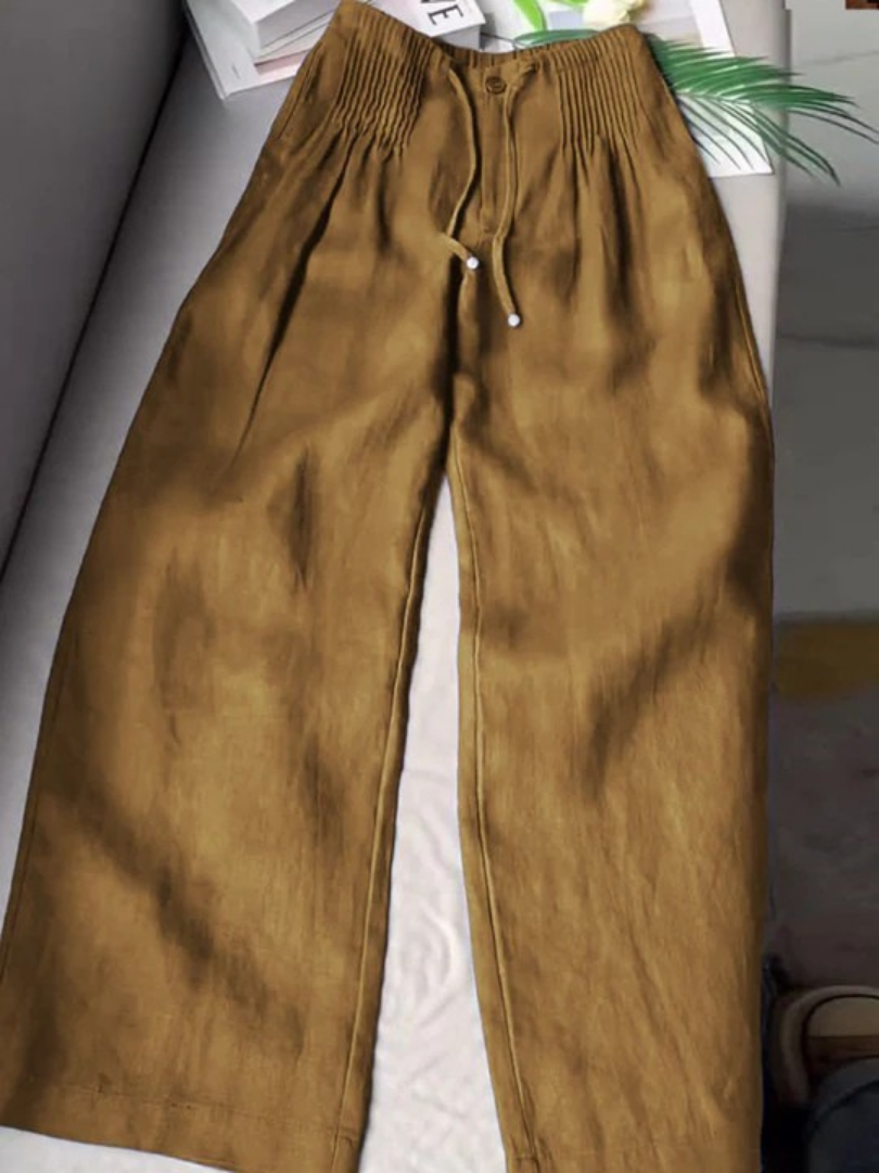 BELLA – RELAXED-FIT DRAWSTRING WIDE-LEG PANTS