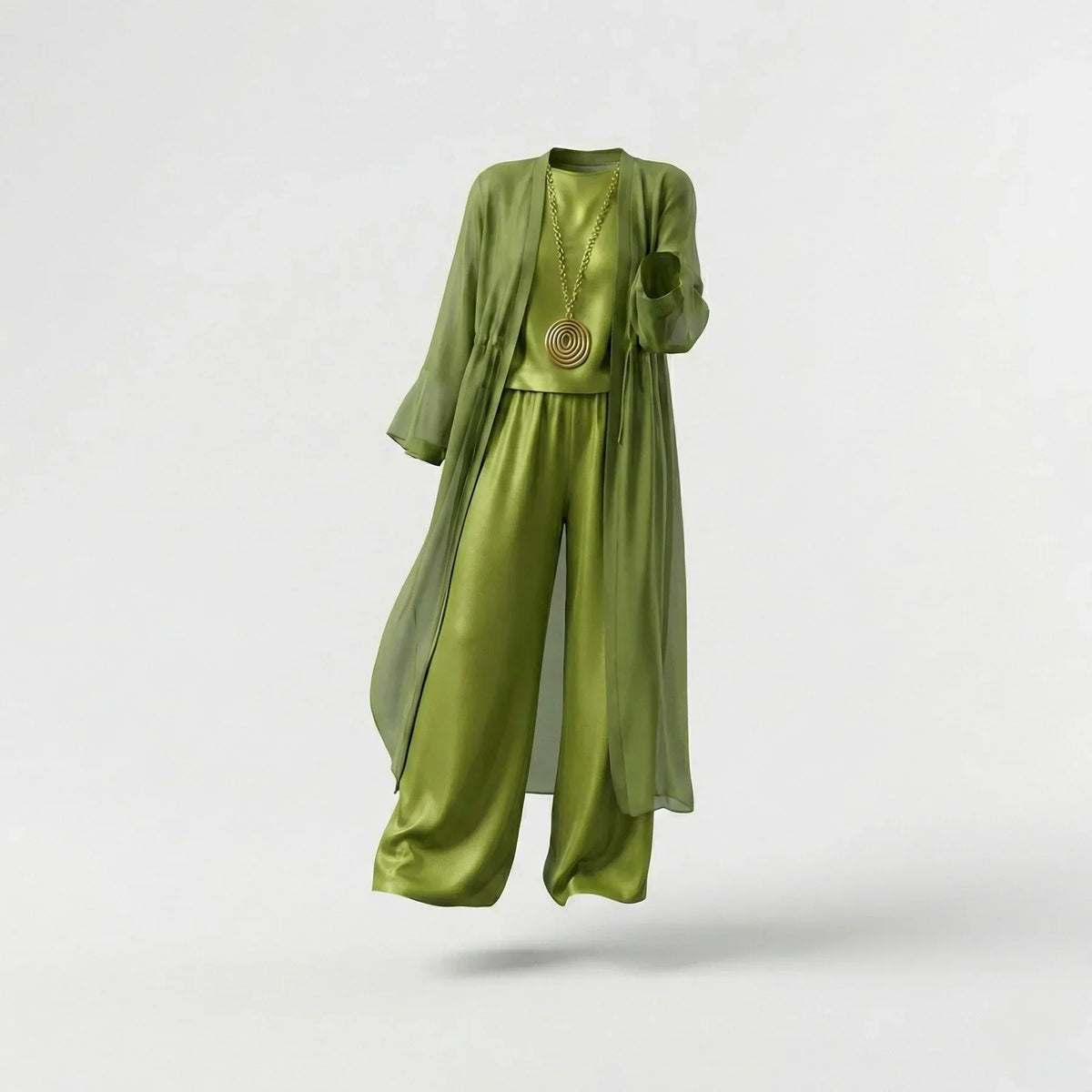 Elvira | Relaxed Drapey Tunic and Wide Leg Pants Set