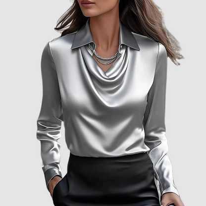 Celestine™ Elegant Satin Blouse