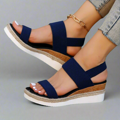 Alessia | Black Platform Sandals