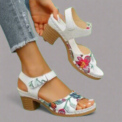 Marisa | Artisan Peep-Toe Sandals Crafted from High-Quality Materials