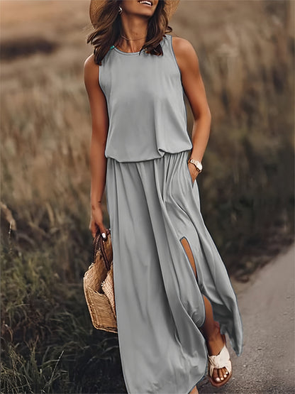 ROSALIA – SLEEVELESS FLOOR LENGTH DRESS