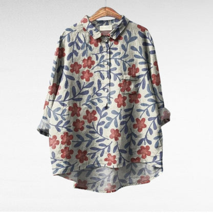 Claire | Elegant Summer Linen Blouse
