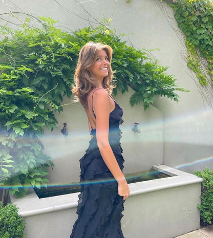 Aliza - Ruffled Maxi Dress