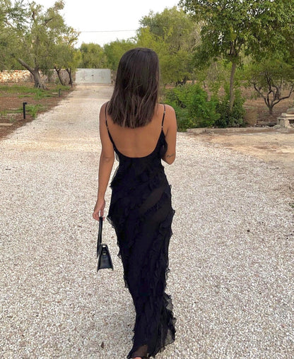 Aliza - Ruffled Maxi Dress